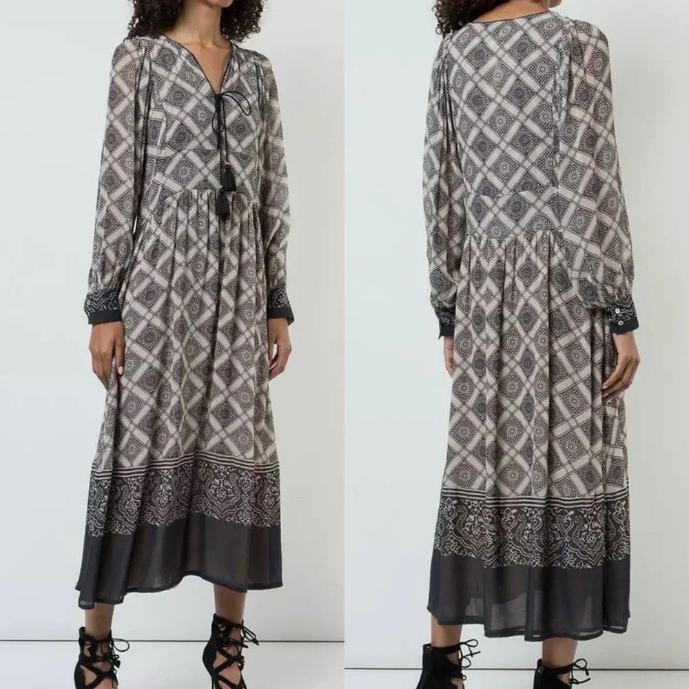 Figue Tasseled Midi Dress - Picture 1 of 6